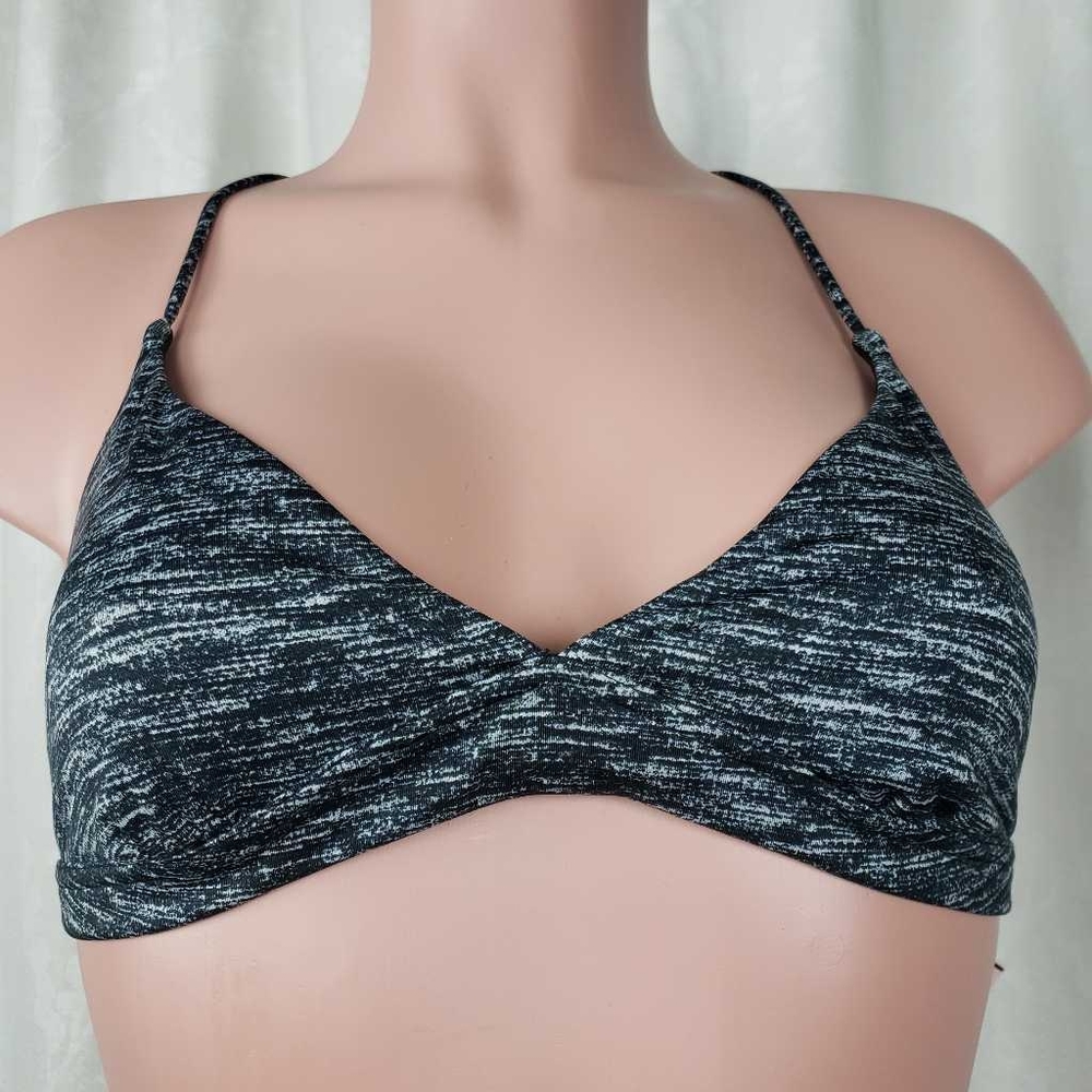 Victorias Secret Sport Womens Bra Black Space Dye